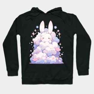 Cute Fluffy Clouds Baby Bunny Kawaii Princess Hoodie